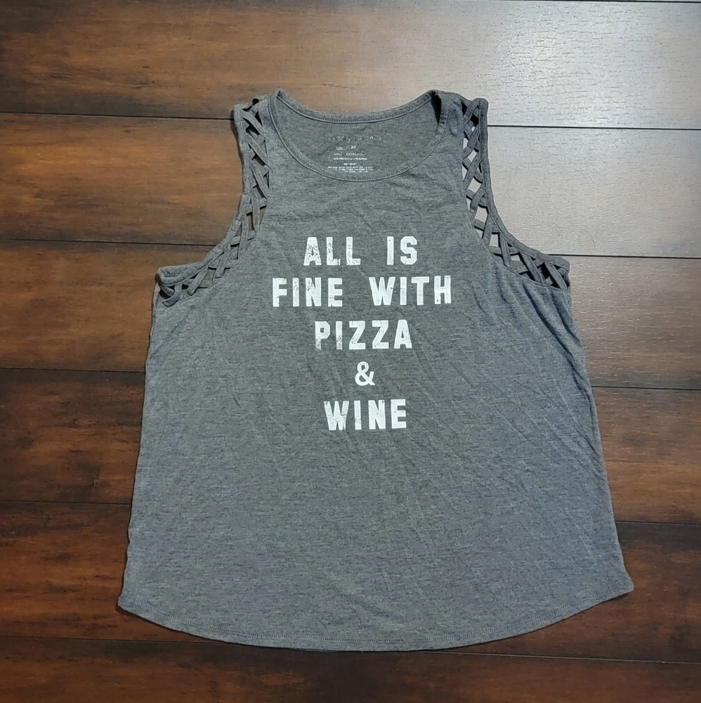 Grayson Threads "All Is Fine With Pizza And Wine"… - image 1
